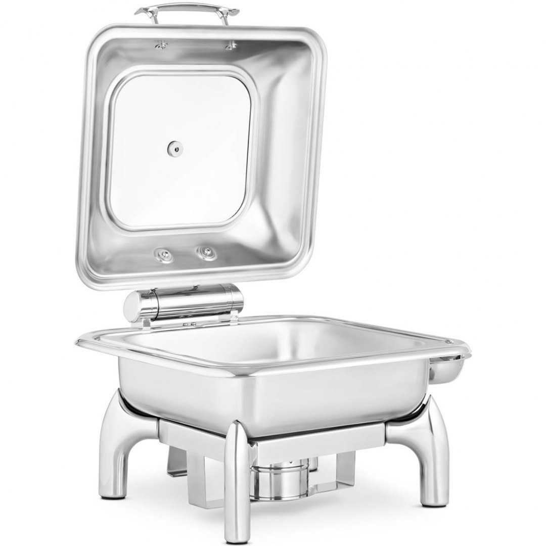 Podgrzewacz do potraw stołowy na pastę z pokrywą z okienkiem GN 2/3 5.5 l Royal Catering Podgrzewacz do potraw stołowy na pastę z pokrywą z okienkiem GN 2/3 5.5 l Royal Catering