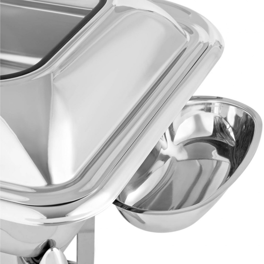 Podgrzewacz do potraw stołowy na pastę z pokrywą z okienkiem GN 2/3 5.5 l Royal Catering Podgrzewacz do potraw stołowy na pastę z pokrywą z okienkiem GN 2/3 5.5 l Royal Catering