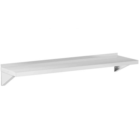 Półka ścienna wisząca kuchenna ze stali do 80 kg 150 x 40 cm Royal Catering Półka ścienna wisząca kuchenna ze stali do 80 kg 150 x 40 cm Royal Catering