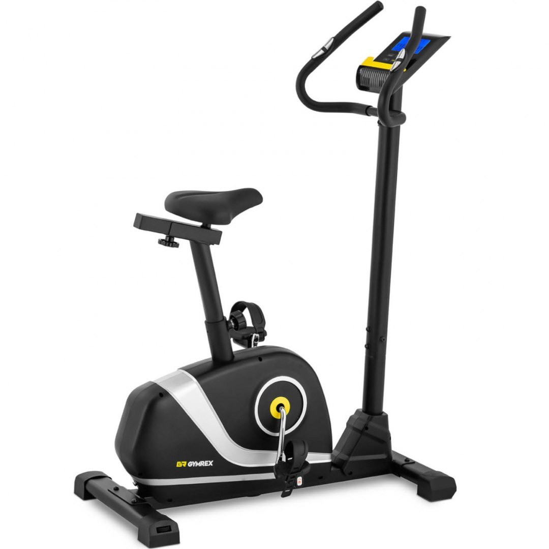 Rower rowerek stacjonarny treningowy z kołem zamachowym 4 kg LCD do 110 kg GYMREX Rower rowerek stacjonarny treningowy z kołem zamachowym 4 kg LCD do 110 kg GYMREX