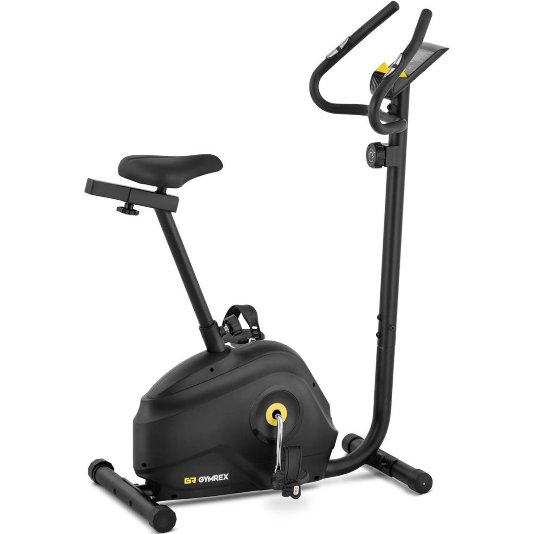 Rower rowerek treningowy stacjonarny z kołem zamachowym 4 kg LCD do 110 kg GYMREX Rower rowerek treningowy stacjonarny z kołem zamachowym 4 kg LCD do 110 kg GYMREX
