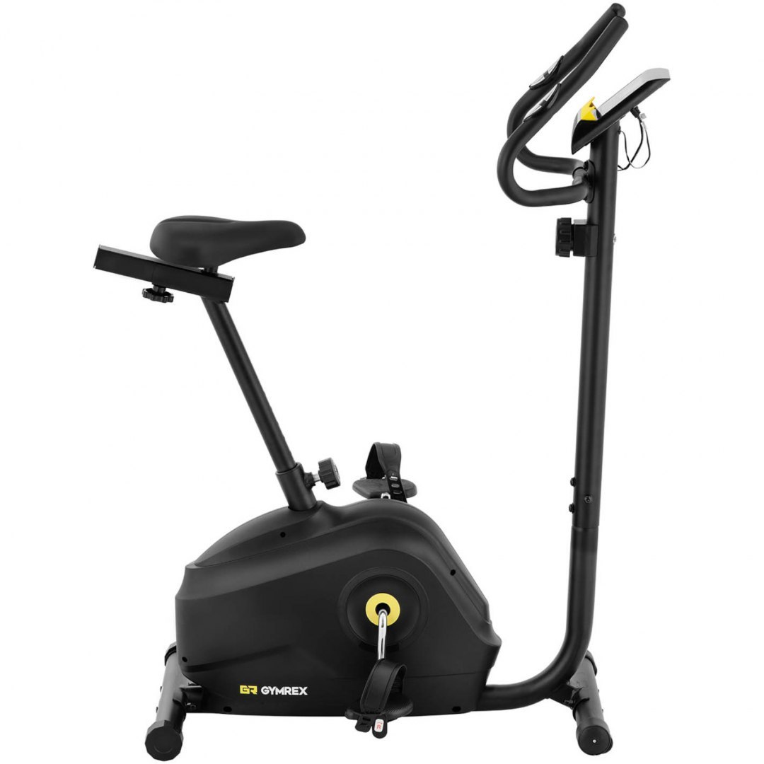 Rower rowerek treningowy stacjonarny z kołem zamachowym 4 kg LCD do 110 kg GYMREX Rower rowerek treningowy stacjonarny z kołem zamachowym 4 kg LCD do 110 kg GYMREX