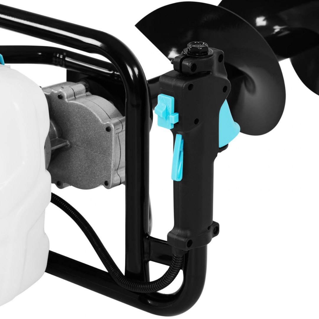 Świder spalinowy wiertnica glebowa 2.1 kW 1.2 l + 3 wiertła Hillvert Świder spalinowy wiertnica glebowa 2.1 kW 1.2 l + 3 wiertła Hillvert