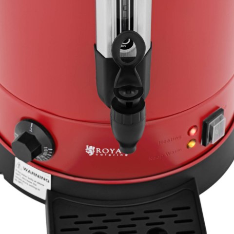 Warnik podgrzewacz do wody z podwójnymi ściankami i ociekaczem 13.5 L 2500 W czerwony Royal Catering Warnik podgrzewacz do wody z podwójnymi ściankami i ociekaczem 13.5 L 2500 W czerwony Royal Catering