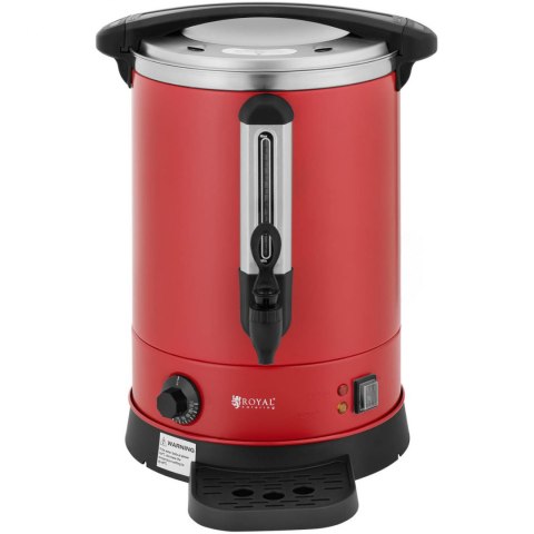 Warnik podgrzewacz do wody z podwójnymi ściankami i ociekaczem 13.5 L 2500 W czerwony Royal Catering Warnik podgrzewacz do wody z podwójnymi ściankami i ociekaczem 13.5 L 2500 W czerwony Royal Catering