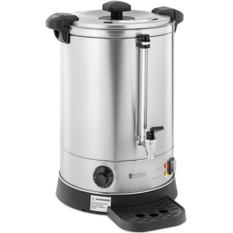 Warnik podgrzewacz do wody z podwójnymi ściankami i ociekaczem 13.5 L 2500 W srebrny Royal Catering Warnik podgrzewacz do wody z podwójnymi ściankami i ociekaczem 13.5 L 2500 W srebrny Royal Catering