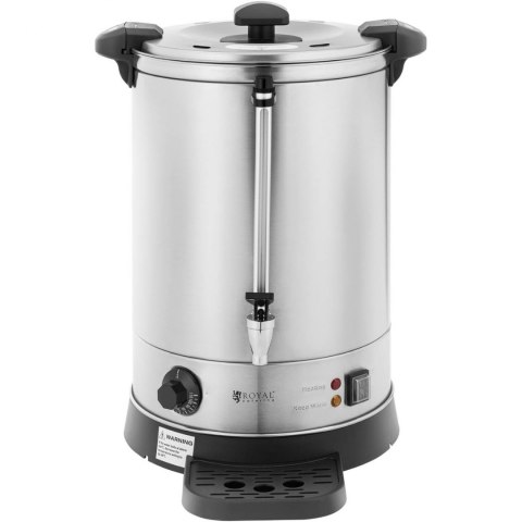 Warnik podgrzewacz do wody z podwójnymi ściankami i ociekaczem 13.5 L 2500 W srebrny Royal Catering Warnik podgrzewacz do wody z podwójnymi ściankami i ociekaczem 13.5 L 2500 W srebrny Royal Catering