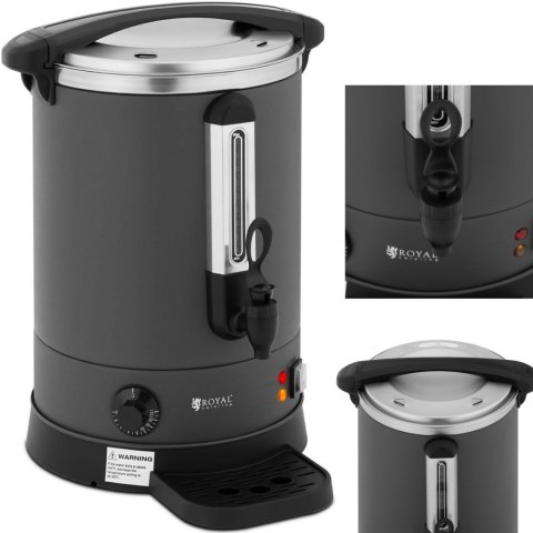 Warnik podgrzewacz do wody z podwójnymi ściankami i ociekaczem 13.5 L 2500 W szary Royal Catering Warnik podgrzewacz do wody z podwójnymi ściankami i ociekaczem 13.5 L 2500 W szary Royal Catering