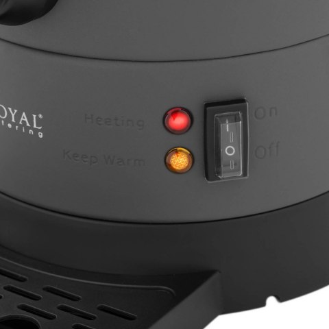 Warnik podgrzewacz do wody z podwójnymi ściankami i ociekaczem 6.1 L 1500 W szary Royal Catering Warnik podgrzewacz do wody z podwójnymi ściankami i ociekaczem 6.1 L 1500 W szary Royal Catering
