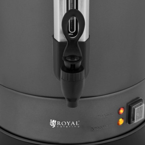 Zaparzacz do kawy herbaty z kranem i tacką ociekową 14 l 1400 W szary Royal Catering