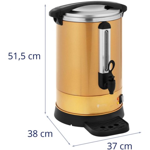 Zaparzacz do kawy herbaty z kranem i tacką ociekową 14 l 1500 W złoty Royal Catering Zaparzacz do kawy herbaty z kranem i tacką ociekową 14 l 1500 W złoty Royal Catering
