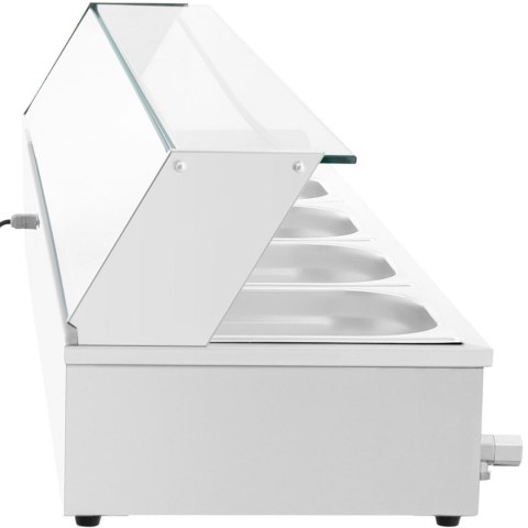 Bemar podgrzewacz do potraw bufet grzewczy z osłoną 5 x GN 1/2 2000 W Royal Catering Bemar podgrzewacz do potraw bufet grzewczy z osłoną 5 x GN 1/2 2000 W Royal Catering