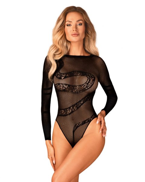 Body B137 Czarny XL/XXL Body B137 Czarny XL/XXL