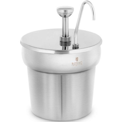 Dyspenser dozownik do sosów ketchupu z pompką stalowy 6.6 l Royal Catering Dyspenser dozownik do sosów ketchupu z pompką stalowy 6.6 l Royal Catering