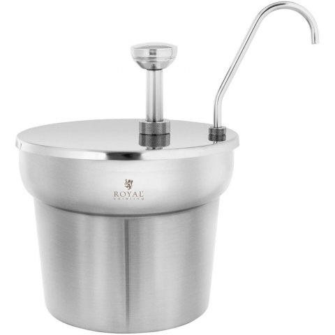 Dyspenser dozownik do sosów ketchupu z pompką stalowy 6.6 l Royal Catering Dyspenser dozownik do sosów ketchupu z pompką stalowy 6.6 l Royal Catering