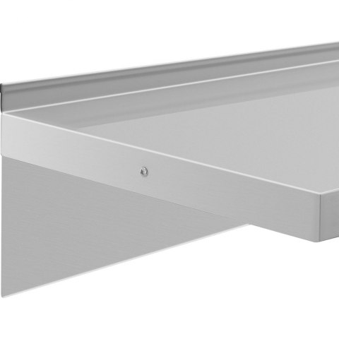 Półka ścienna wisząca kuchenna ze stali do 80 kg 100 x 40 cm Royal Catering Półka ścienna wisząca kuchenna ze stali do 80 kg 100 x 40 cm Royal Catering