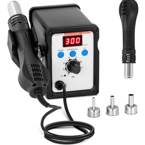 Stacja lutownicza cyfrowa z kolbą na gorące powietrze SMD LED 100-500C 700 W Stamos Soldering Stacja lutownicza cyfrowa z kolbą na gorące powietrze SMD LED 100-500C 700 W Stamos Soldering