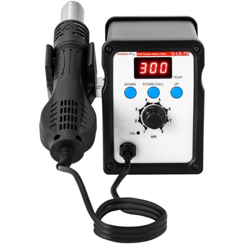 Stacja lutownicza cyfrowa z kolbą na gorące powietrze SMD LED 100-500C 700 W Stamos Soldering Stacja lutownicza cyfrowa z kolbą na gorące powietrze SMD LED 100-500C 700 W Stamos Soldering