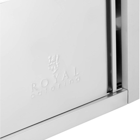 Szafa ścienna gastronomiczna z drzwiami przesuwanymi STAL 150 kg 120 x 40 x 50 cm Royal Catering Szafa ścienna gastronomiczna z drzwiami przesuwanymi STAL 150 kg 120 x 40 x 50 cm Royal Catering