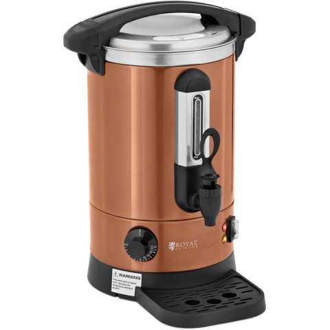 Warnik podgrzewacz do wody z podwójnymi ściankami i ociekaczem 6.1 L 1500 W pomarańczowy Royal Catering Warnik podgrzewacz do wody z podwójnymi ściankami i ociekaczem 6.1 L 1500 W pomarańczowy Royal Catering