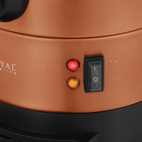 Warnik podgrzewacz do wody z podwójnymi ściankami i ociekaczem 6.1 L 1500 W pomarańczowy Royal Catering Warnik podgrzewacz do wody z podwójnymi ściankami i ociekaczem 6.1 L 1500 W pomarańczowy Royal Catering