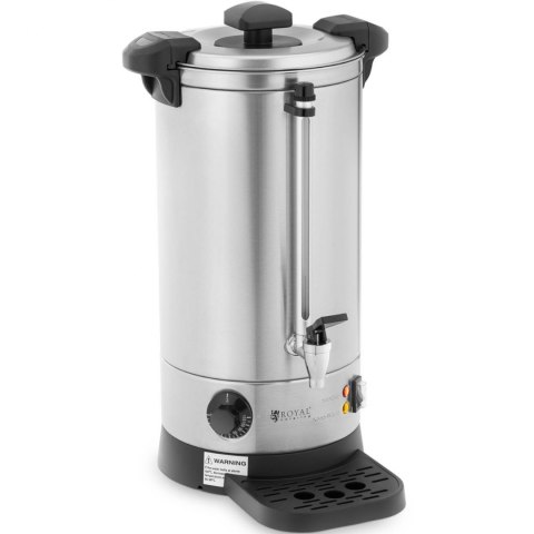 Warnik podgrzewacz do wody z podwójnymi ściankami i ociekaczem 9 L 1500 W srebrny Royal Catering Warnik podgrzewacz do wody z podwójnymi ściankami i ociekaczem 9 L 1500 W srebrny Royal Catering