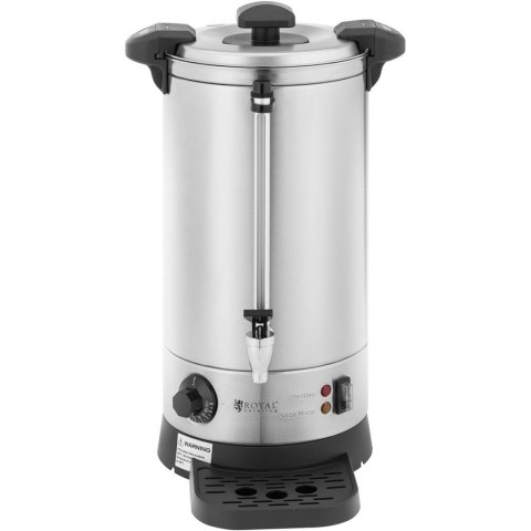 Warnik podgrzewacz do wody z podwójnymi ściankami i ociekaczem 9 L 1500 W srebrny Royal Catering Warnik podgrzewacz do wody z podwójnymi ściankami i ociekaczem 9 L 1500 W srebrny Royal Catering