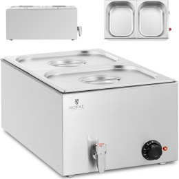 Bemar podgrzewacz elektryczny z kranem 2 x GN 1/2 600 W Royal Catering