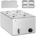 Bemar podgrzewacz elektryczny z kranem 4 x GN 1/4 600 W Royal Catering