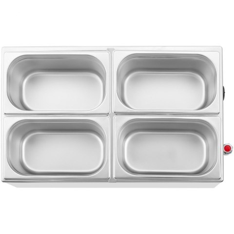 Bemar podgrzewacz elektryczny z kranem 4 x GN 1/4 600 W Royal Catering Bemar podgrzewacz elektryczny z kranem 4 x GN 1/4 600 W Royal Catering