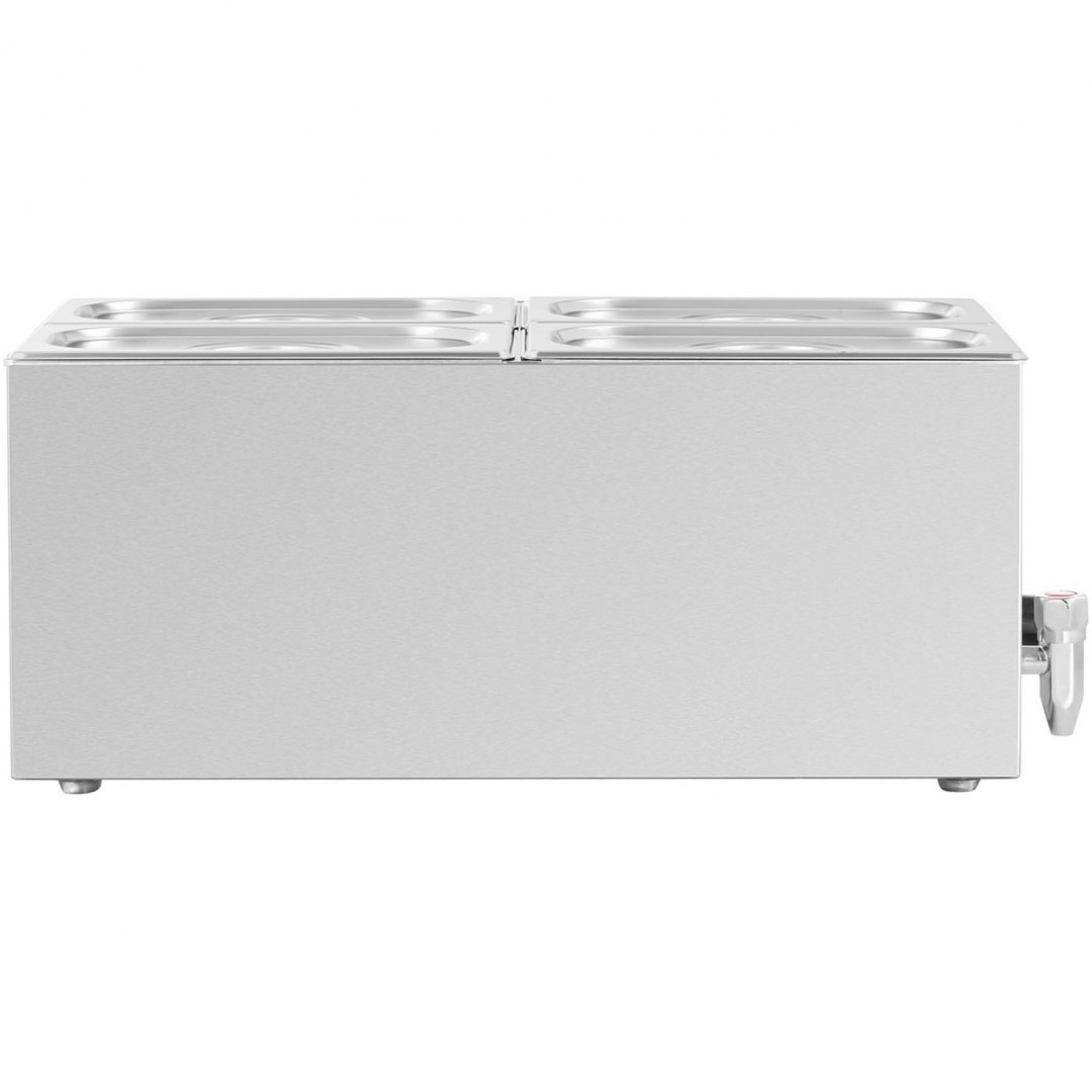 Bemar podgrzewacz elektryczny z kranem 4 x GN 1/4 600 W Royal Catering Bemar podgrzewacz elektryczny z kranem 4 x GN 1/4 600 W Royal Catering