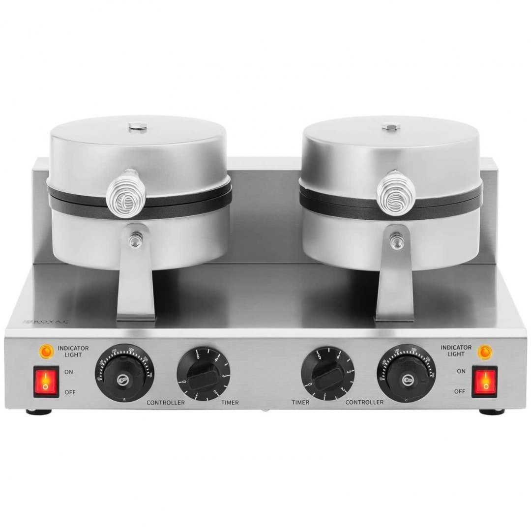 Gofrownica urządzenie do gofrów kształt serca podwójna śr. 2 x 180 mm 2 x 1000 W Royal Catering Gofrownica urządzenie do gofrów kształt serca podwójna śr. 2 x 180 mm 2 x 1000 W Royal Catering