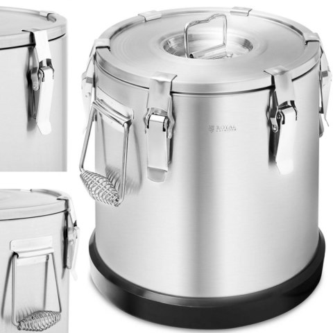 Termos pojemnik termiczny gastronomiczny do transportu żywności STAL 15 l Royal Catering Termos pojemnik termiczny gastronomiczny do transportu żywności STAL 15 l Royal Catering