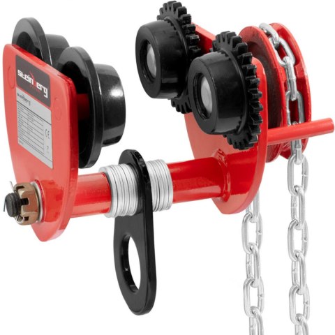 Wózek suwnicowy belkowy ręczny podwieszany z łańcuchem 60-110 mm 1000 kg Steinberg Systems Wózek suwnicowy belkowy ręczny podwieszany z łańcuchem 60-110 mm 1000 kg Steinberg Systems
