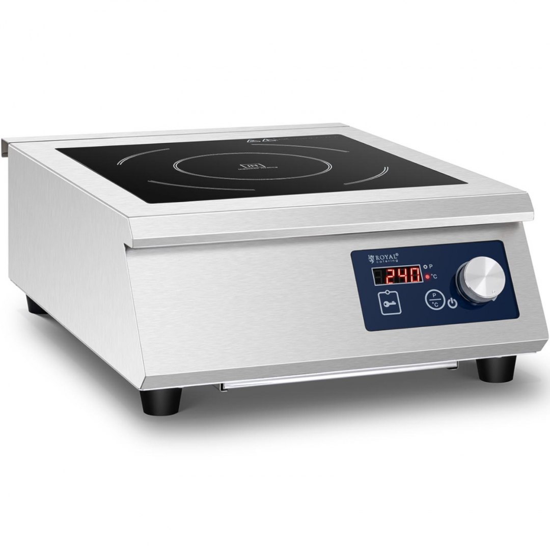 Kuchenka płyta indukcyjna nastawna przenośna śr. 33 cm 5000 W Royal Catering Kuchenka płyta indukcyjna nastawna przenośna śr. 33 cm 5000 W Royal Catering