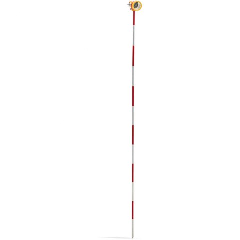 Mini pryzmat lustro dalmiercze geodezyjne z tyczką i podstawą srebrna powłoka śr. 3,6 cm 1,26 m Steinberg Systems Mini pryzmat lustro dalmiercze geodezyjne z tyczką i podstawą srebrna powłoka śr. 3,6 cm 1,26 m Steinberg Systems