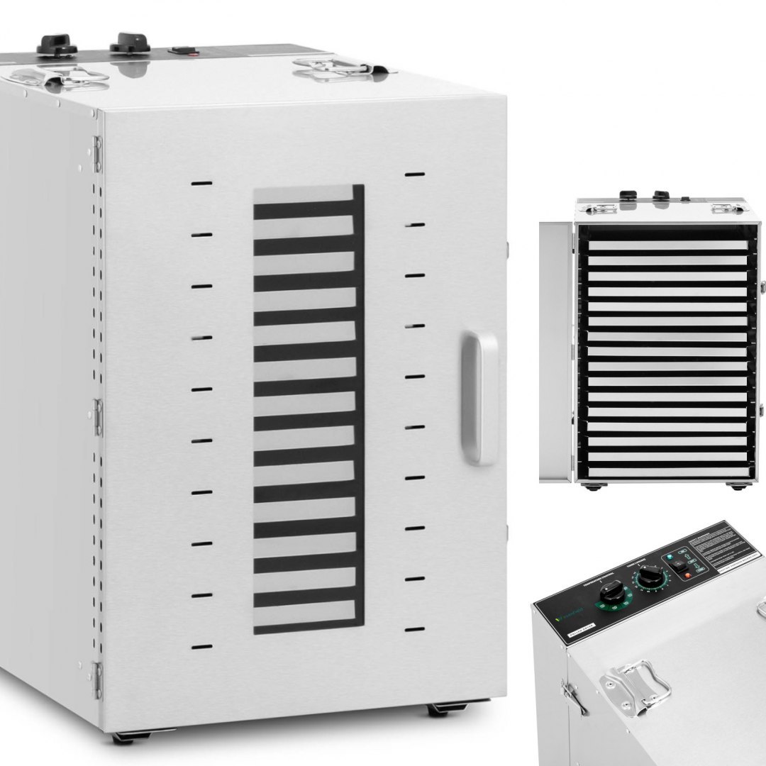 Suszarka do pyłku pszczelego obnóży pyłkowych 16 półek 30-70C 100 l 1431 W WIESENFIELD Suszarka do pyłku pszczelego obnóży pyłkowych 16 półek 30-70C 100 l 1431 W WIESENFIELD