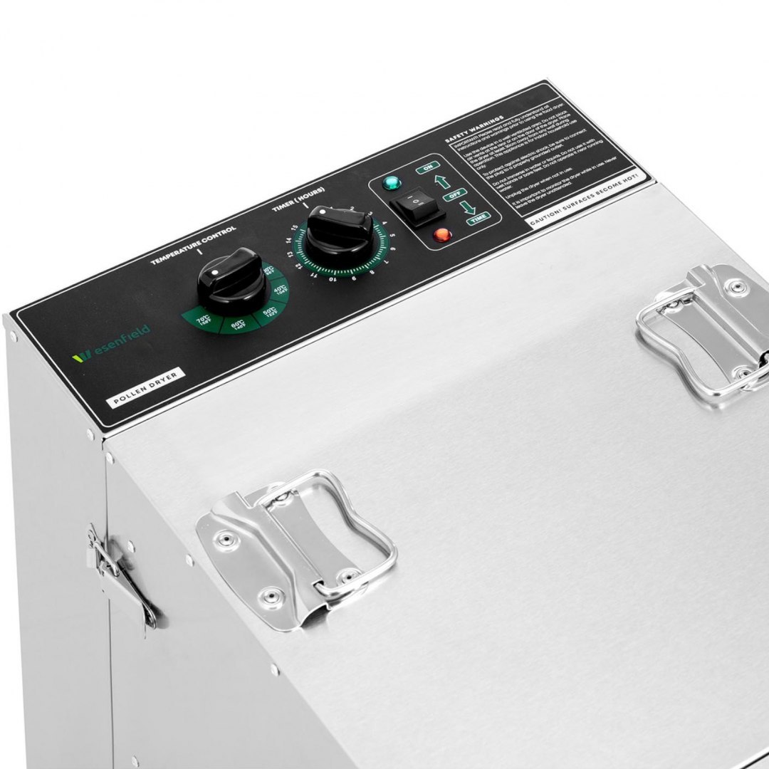 Suszarka do pyłku pszczelego obnóży pyłkowych 16 półek 30-70C 100 l 1431 W WIESENFIELD Suszarka do pyłku pszczelego obnóży pyłkowych 16 półek 30-70C 100 l 1431 W WIESENFIELD