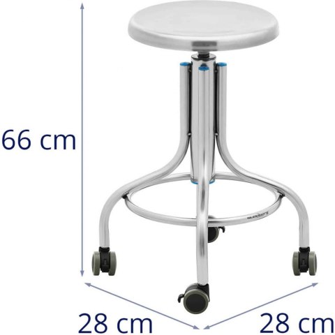 Taboret stołek laboratoryjny warsztatowy ze stali nierdzewnej 45-60 cm do 100 kg Steinberg Systems Taboret stołek laboratoryjny warsztatowy ze stali nierdzewnej 45-60 cm do 100 kg Steinberg Systems