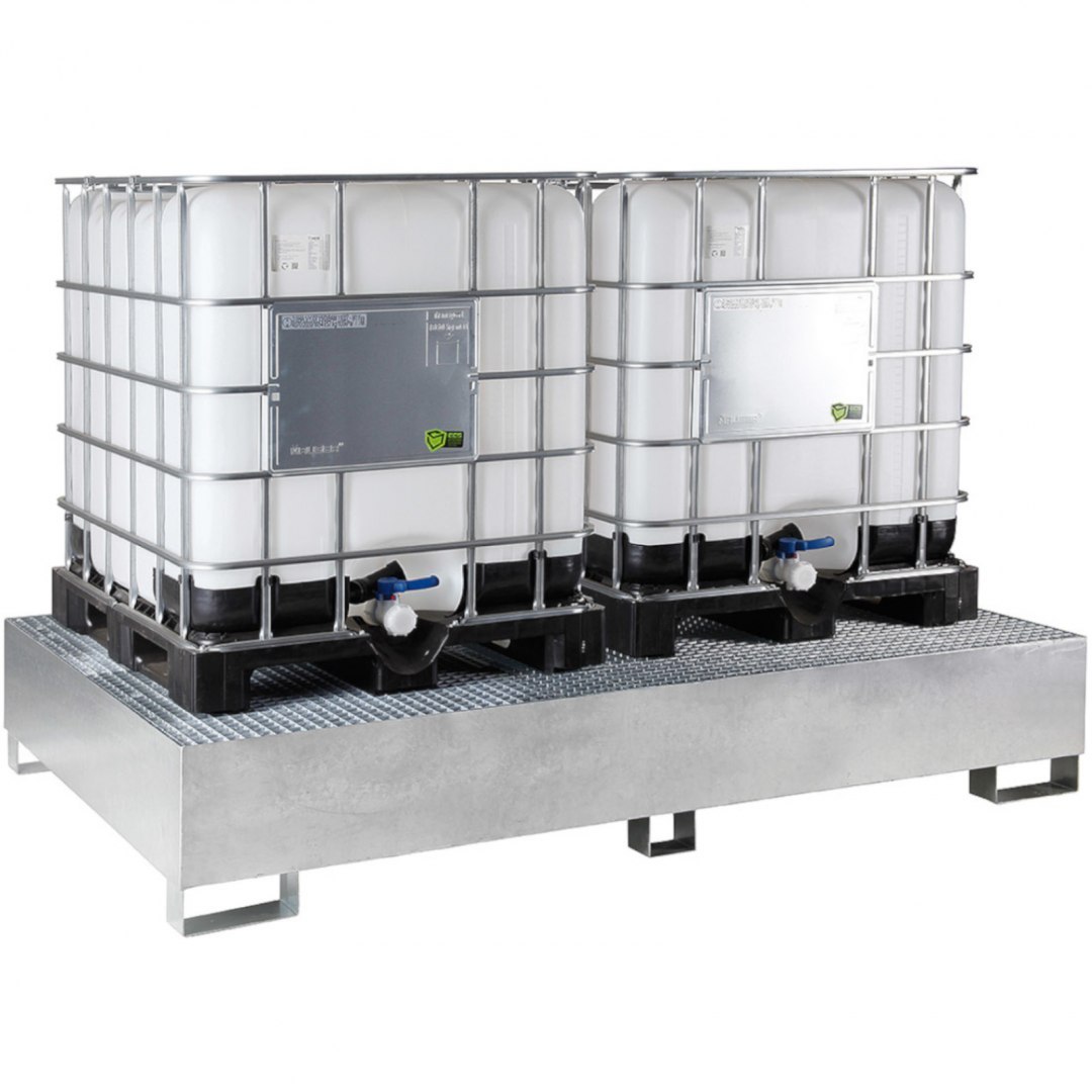 Wanna wychwytowa do zbiornika IBC paletopojemnika MAUZER 2 x 1000L - ocynkowana MEVA Wanna wychwytowa do zbiornika IBC paletopojemnika MAUZER 2 x 1000L - ocynkowana MEVA