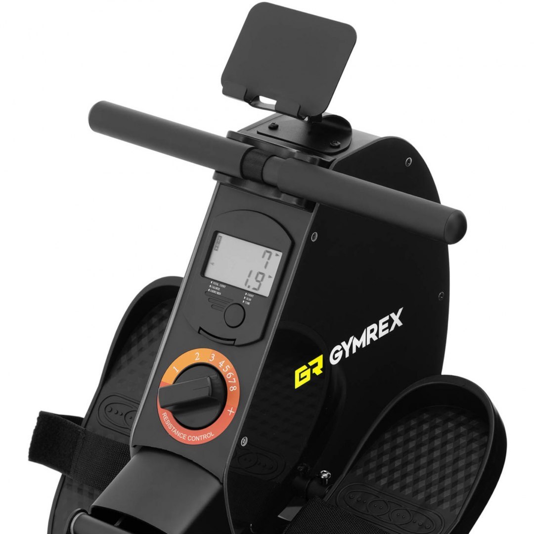 Wioślarz treningowy składany z kołem zamachowym 3 kg GYMREX Wioślarz treningowy składany z kołem zamachowym 3 kg GYMREX