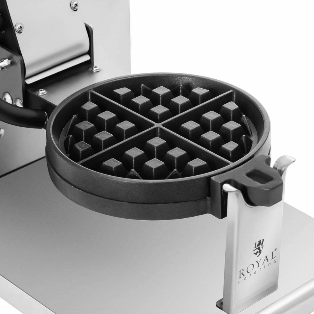 Gofrownica okrągła do gofrów ćwiartek śr. 17 cm 1200 W Royal Catering Gofrownica okrągła do gofrów ćwiartek śr. 17 cm 1200 W Royal Catering