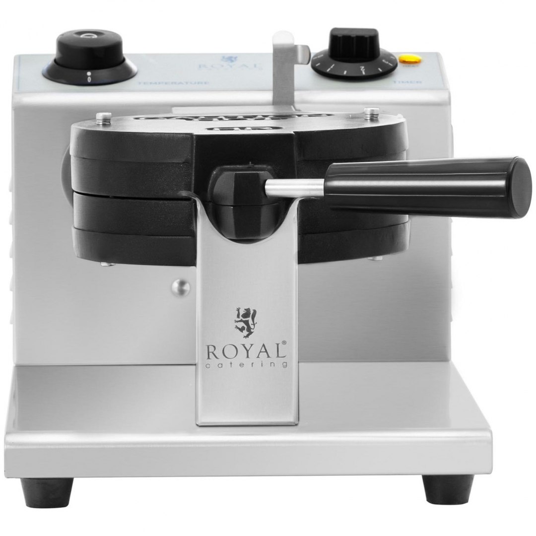 Gofrownica okrągła do gofrów ćwiartek śr. 17 cm 1200 W Royal Catering Gofrownica okrągła do gofrów ćwiartek śr. 17 cm 1200 W Royal Catering