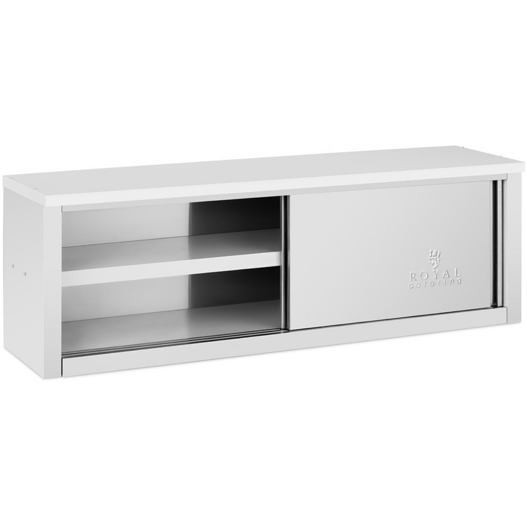 Szafa ścienna gastronomiczna z drzwiami przesuwanymi STAL 150 kg 150 x 40 x 50 cm Royal Catering Szafa ścienna gastronomiczna z drzwiami przesuwanymi STAL 150 kg 150 x 40 x 50 cm Royal Catering