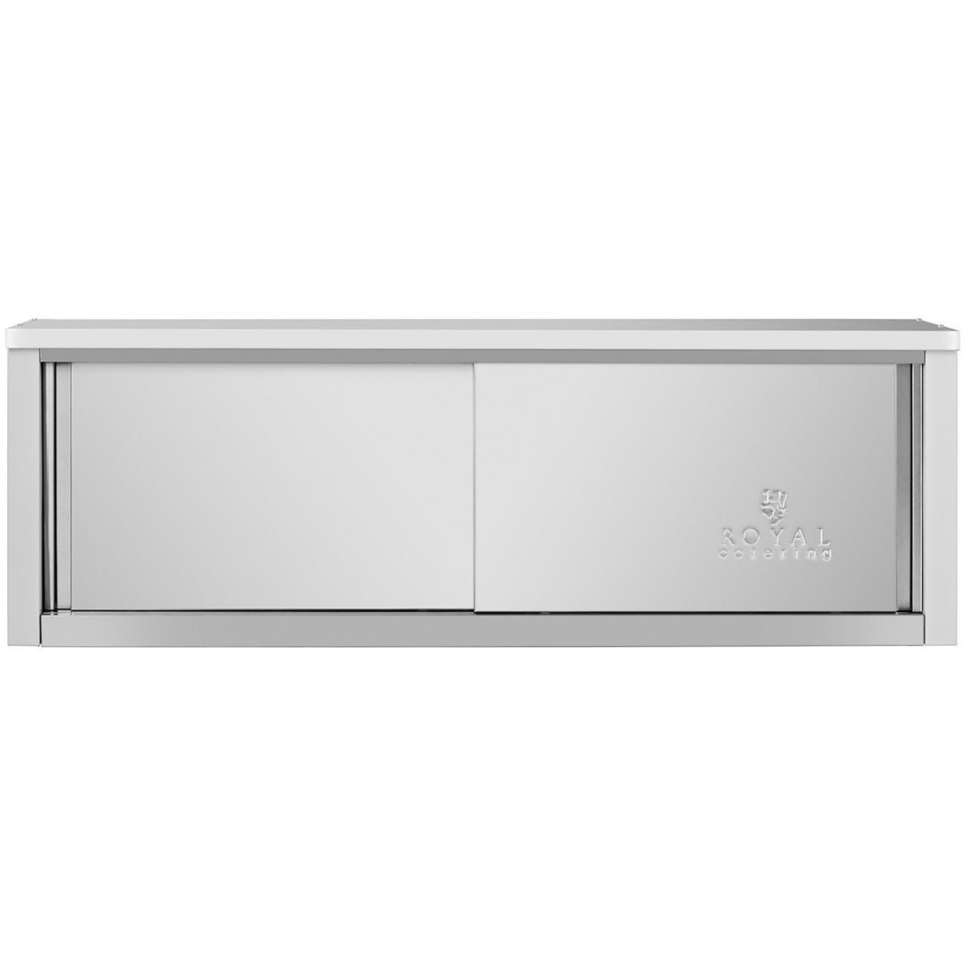 Szafa ścienna gastronomiczna z drzwiami przesuwanymi STAL 150 kg 150 x 40 x 50 cm Royal Catering Szafa ścienna gastronomiczna z drzwiami przesuwanymi STAL 150 kg 150 x 40 x 50 cm Royal Catering