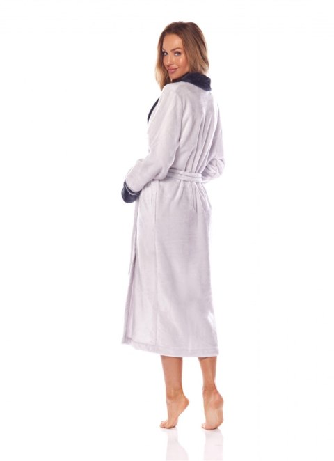 Szlafrok Claudia 2206 Perłowy Perłowy XXL Szlafrok Claudia 2206 Perłowy Perłowy XXL