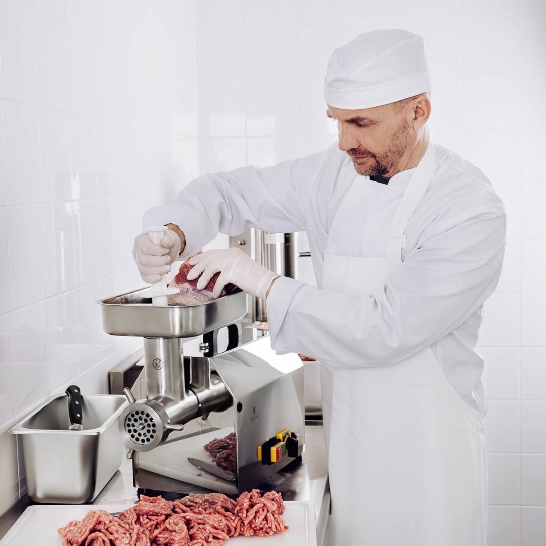 Wilk maszynka do mielenia mięsa STAL 220 kg/h 750 W Royal Catering Wilk maszynka do mielenia mięsa STAL 220 kg/h 750 W Royal Catering