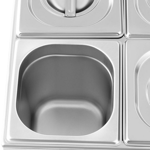 Bemar podgrzewacz do potraw bufet grzewczy 6 x GN 1/6 600 W Royal Catering Bemar podgrzewacz do potraw bufet grzewczy 6 x GN 1/6 600 W Royal Catering