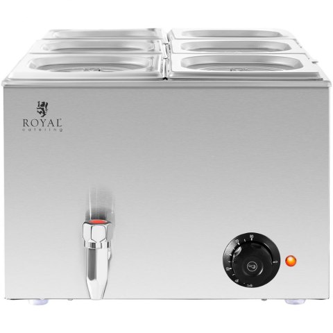 Bemar podgrzewacz do potraw bufet grzewczy 6 x GN 1/6 600 W Royal Catering Bemar podgrzewacz do potraw bufet grzewczy 6 x GN 1/6 600 W Royal Catering