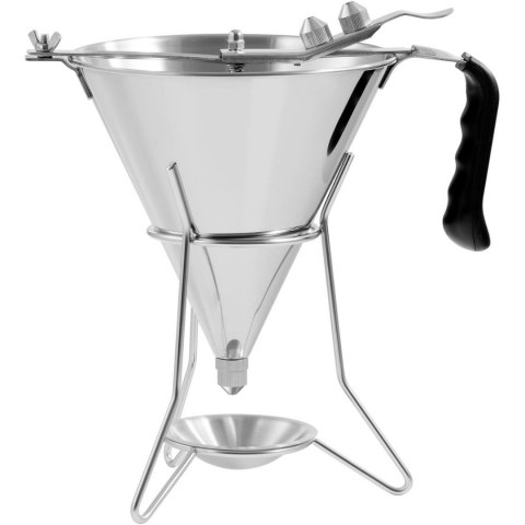 Dozownik lejek pistolet do sosów polew stalowy + stojak 3 dysze 1.8 l Royal Catering Dozownik lejek pistolet do sosów polew stalowy + stojak 3 dysze 1.8 l Royal Catering